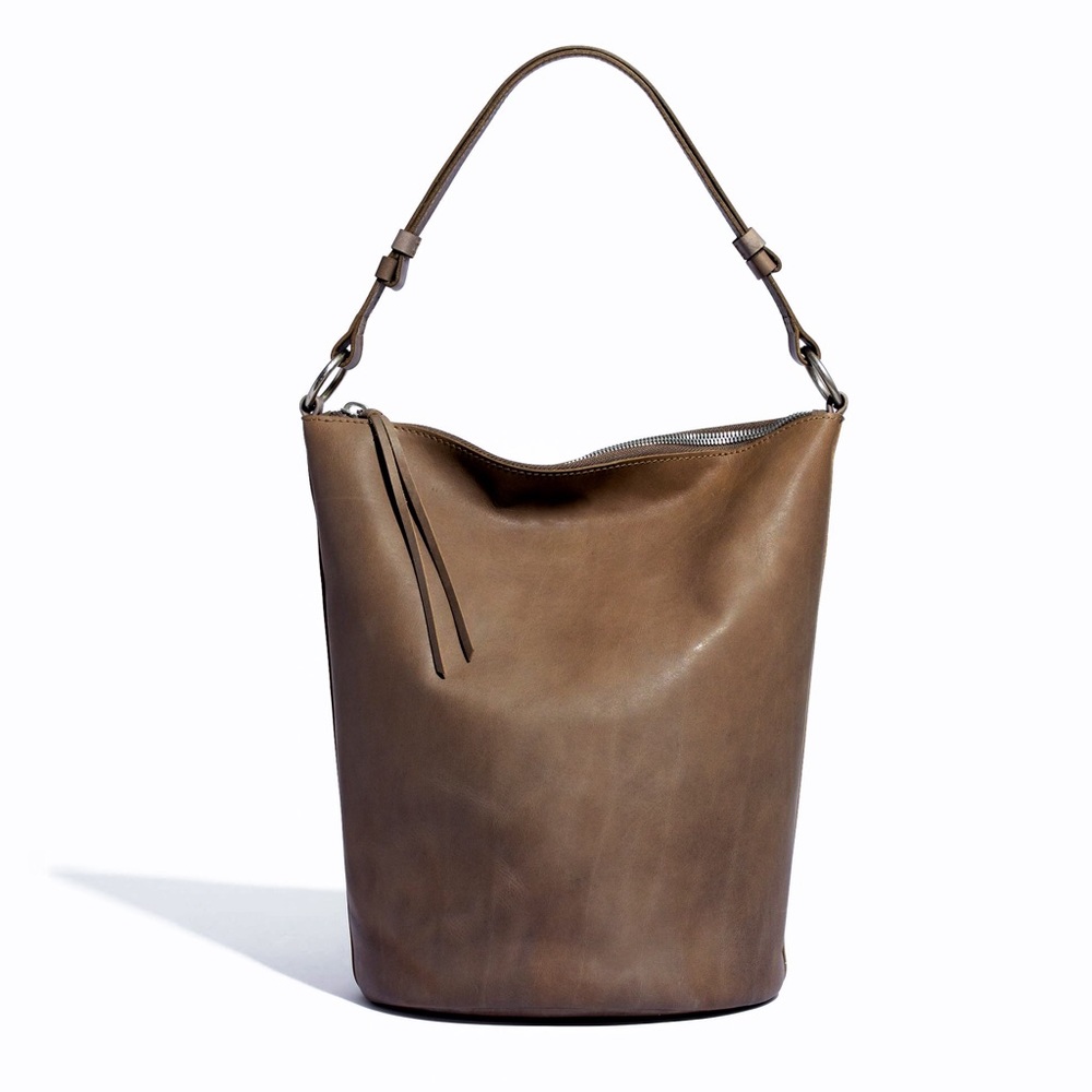 Madewell Lisbon Transport Tote O-Ring Bucket Bag
